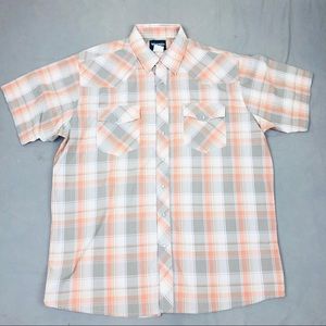 Wrangler Men’s Pearl Snap Shirt  XXL Short Sleeve